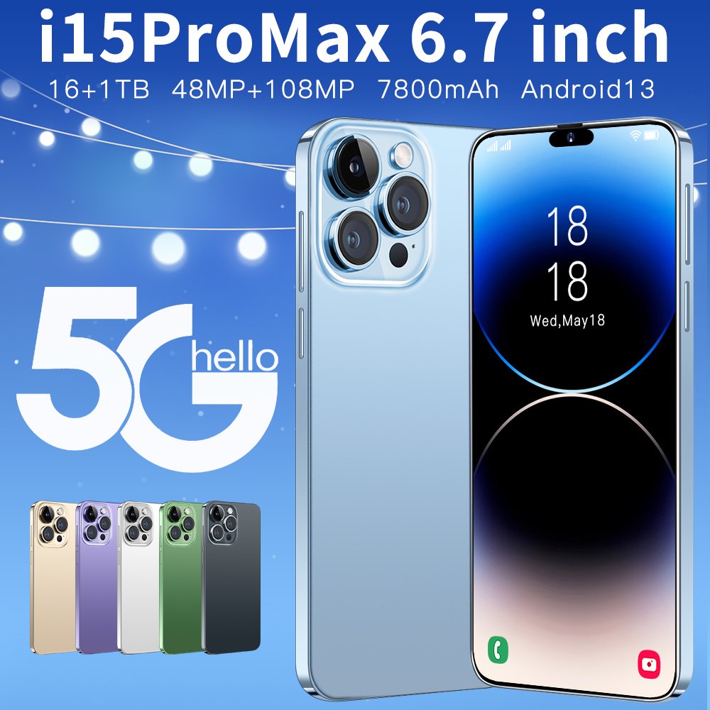 Original For Phone 13 Pro Max New 5G Smartphone i Phone 15 Pro Max Smart Phone 14 15 16G 1T Cheap Telephone Telefon Inteligente